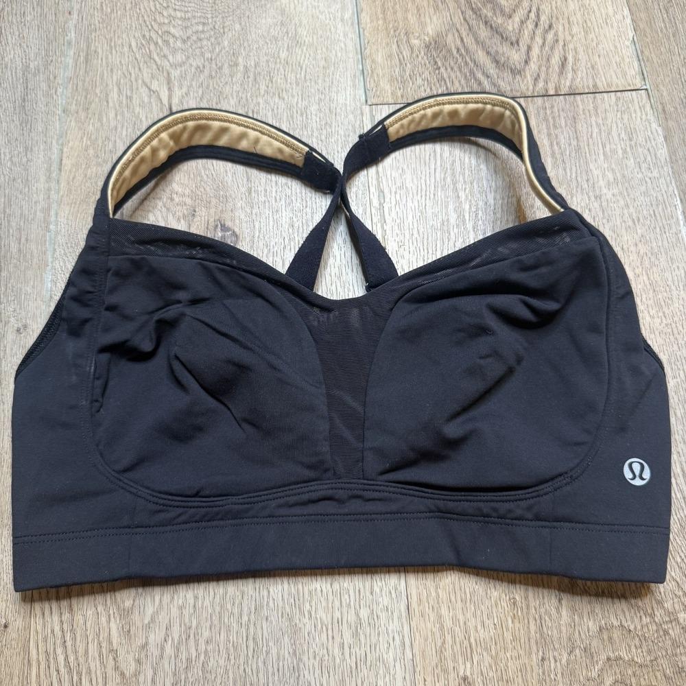 LULULEMON Ta Ta Tamer II Bra Black Adjustable Straps 34D